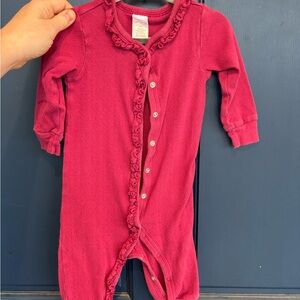 Cozy Magenta Kids Footie